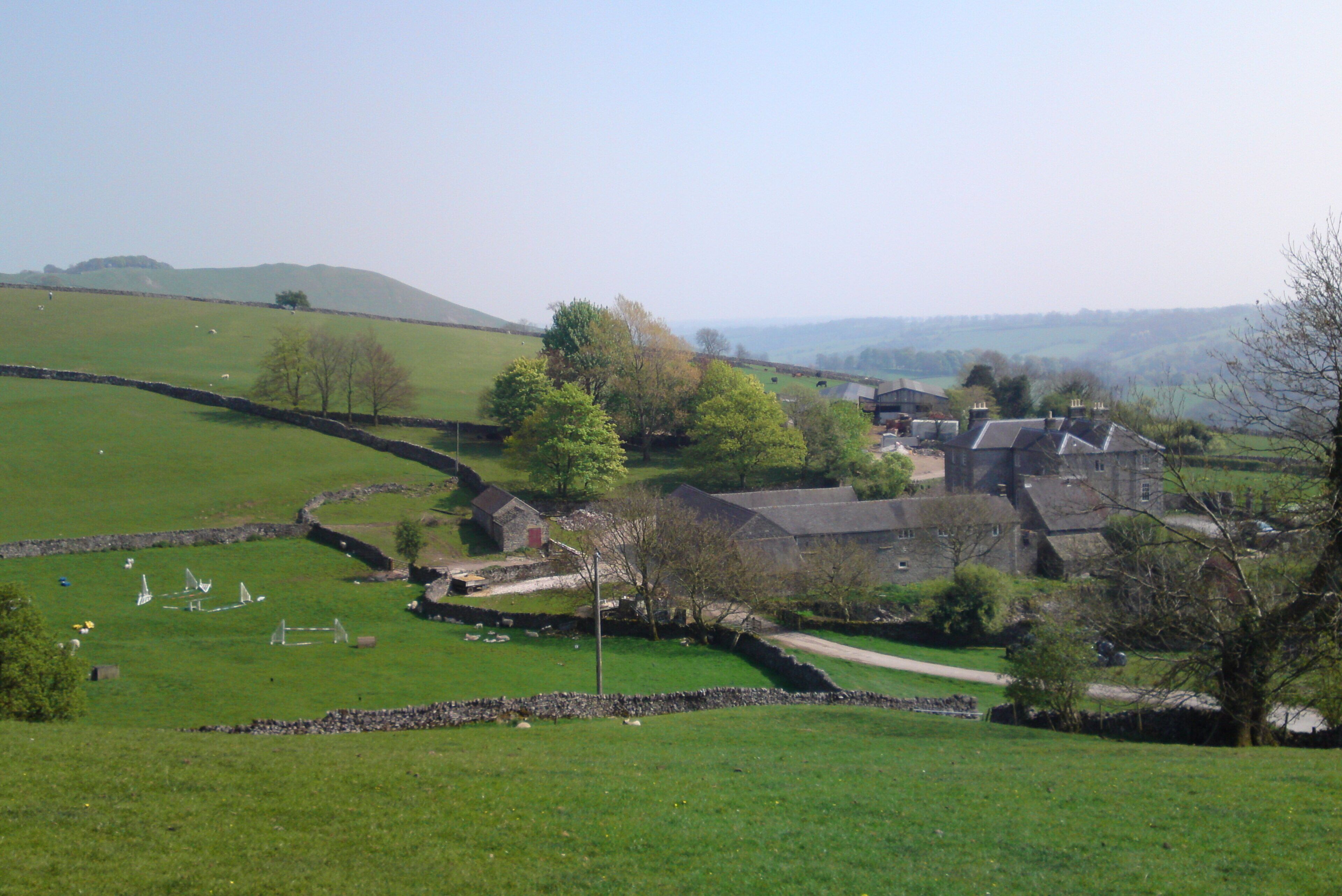 Rear view of Castern Hall from north-west