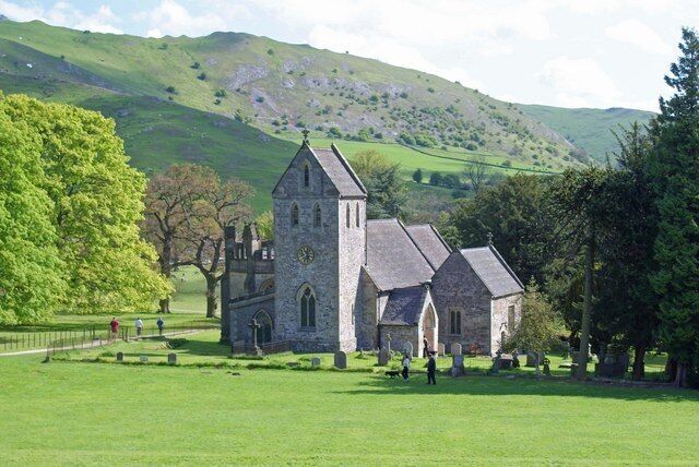 Ilam Church A view of the Church in Dovedale Derbyshire.