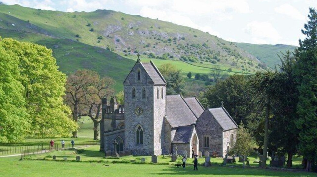 Ilam Church A view of the Church in Dovedale Derbyshire.