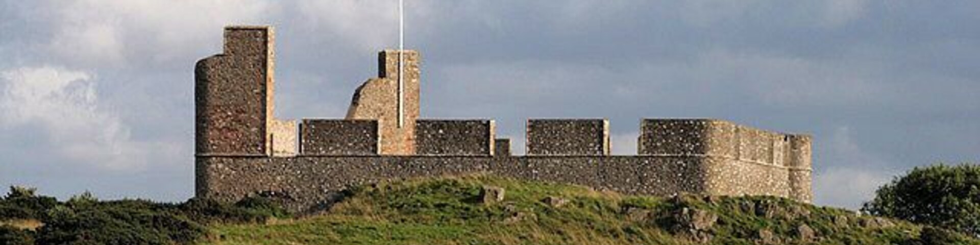 Hume Castle Viewed in evening light from Hume Craigs.