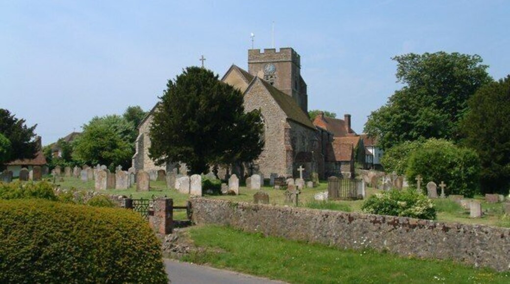 St.Mary's Church, Great Chart. Viewed from the War Memorial