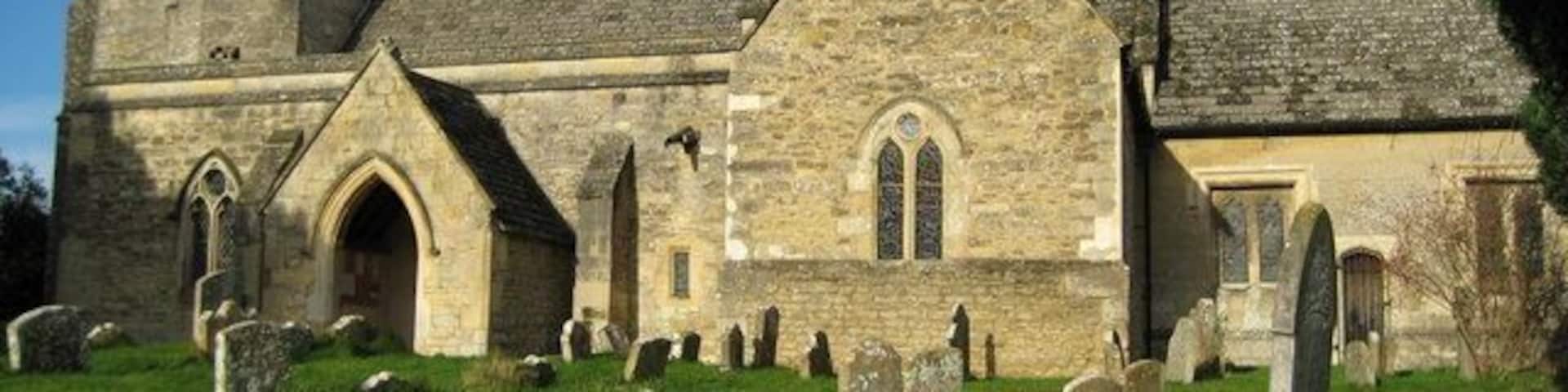 Church of England parish church of St. Giles, Horspath, Oxfordshire: view from the south