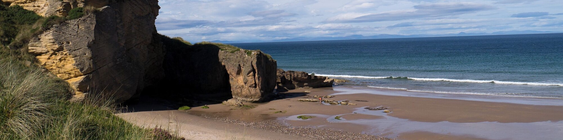 One of the beaches along the coastal path
