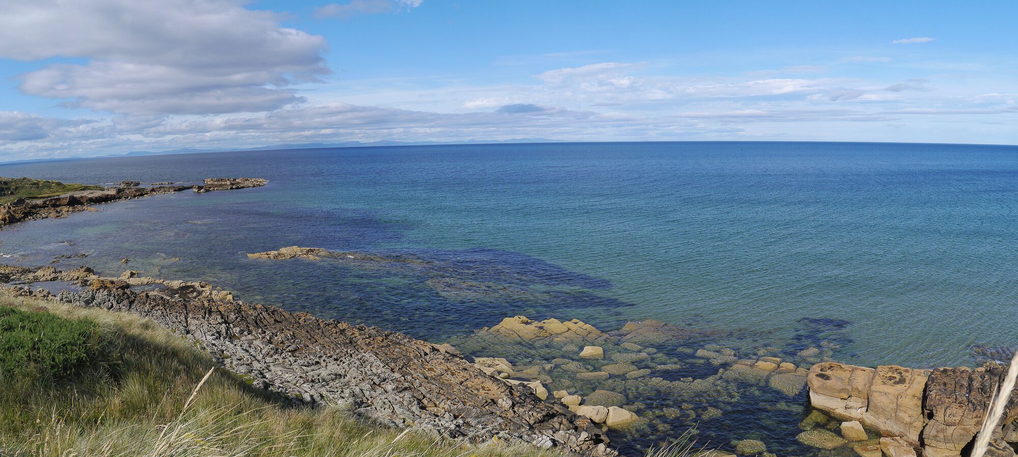 Panorama looking along the coast