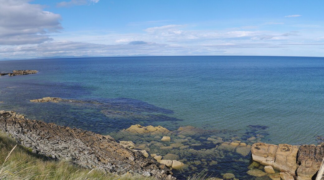 Panorama looking along the coast