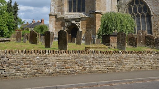 The focal point of any village is the church. This one is in a prominent part of the north Oxfordshire village of Hook Norton