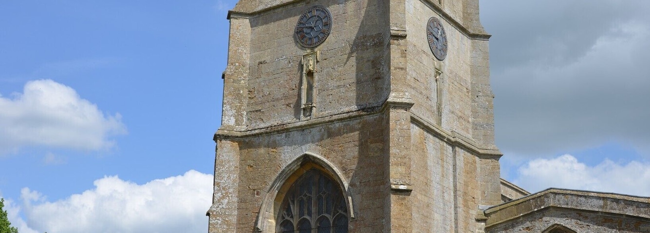 The focal point of any village is the church. This one is in a prominent part of the north Oxfordshire village of Hook Norton