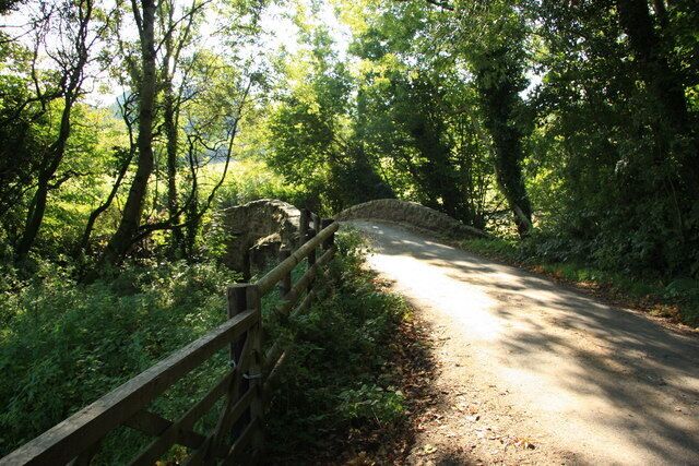 Bridge over Holy Brook On the lane between Littlecombe and Scoriton.