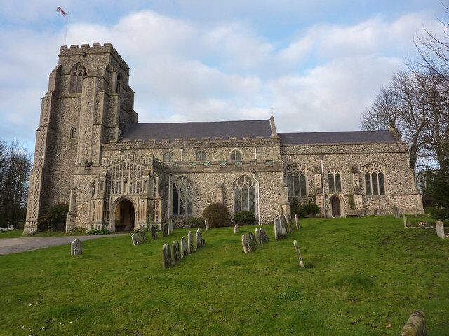 All Saints Church, Hitcham Tucked away off the very long road through the village.