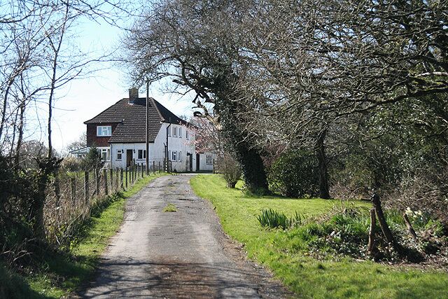 Highampton: New Farm By the entrance to the farm which now operates as Oakwood Kennels and Cattery