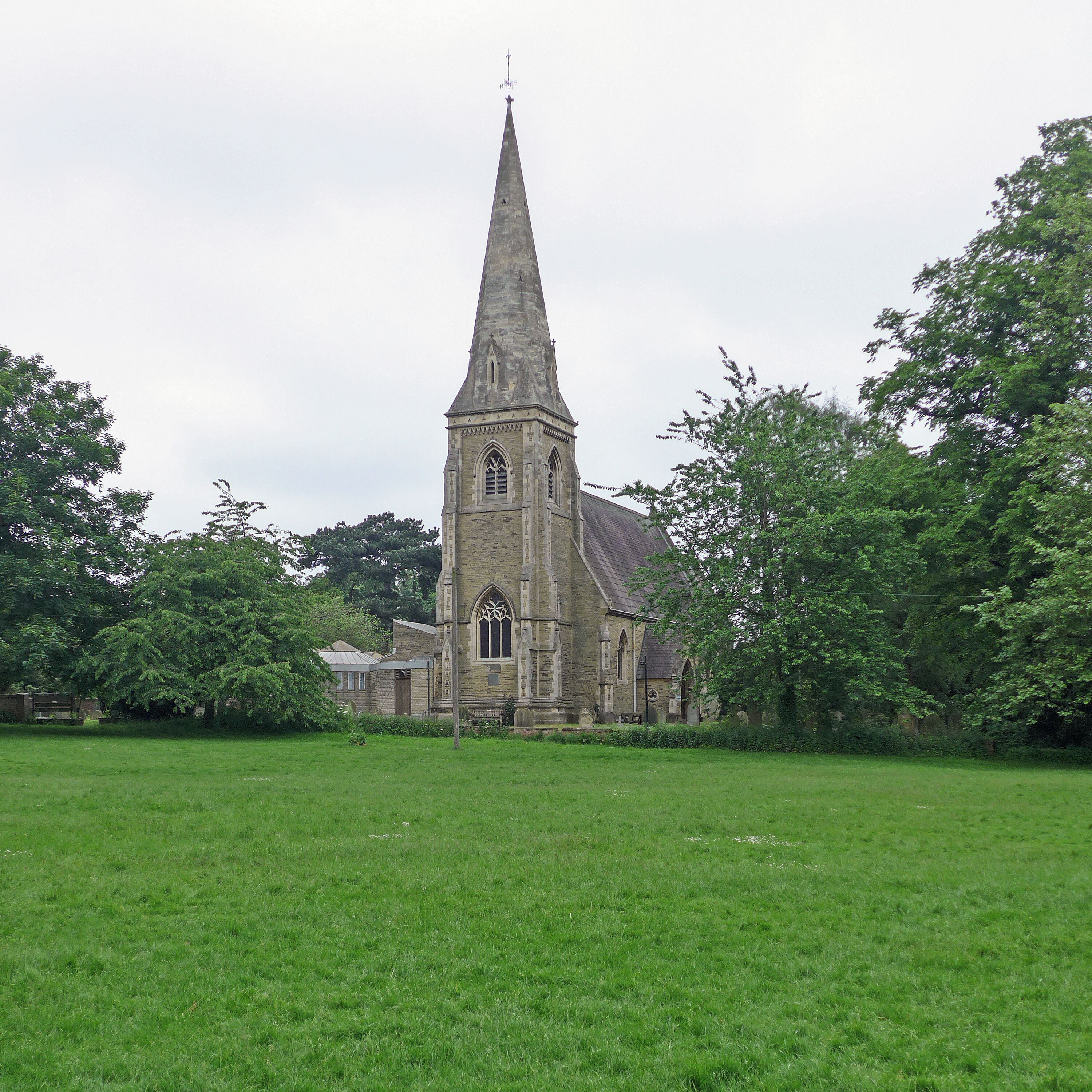 St Paul's parish church, Heslington, North Yorkshire, seen from west-southwest