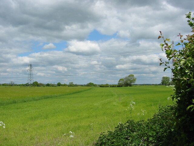 Open farmland to north Barley this year...