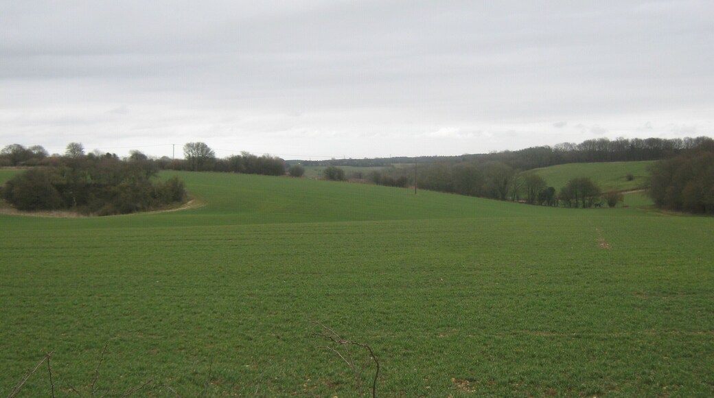 View of the valley, south of Crabtree Farm As seen from Woods Hill.