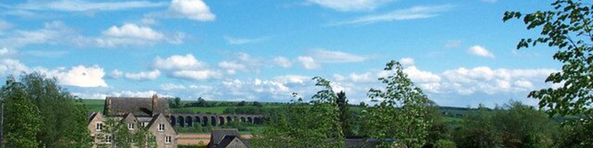 View of Welland Viaduct (Rail) Still in use, Goods traffic only.