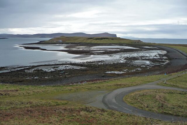 Ardmore Bay Looking towards Ardmore at low tide. The land in the distance is Dunvegan Head.
