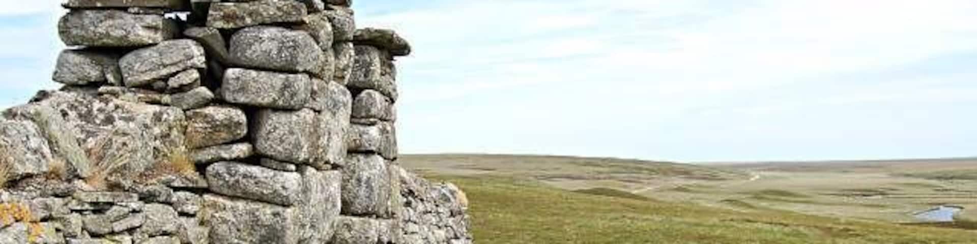 Dalnawillan burial ground. From Dalnawillan burial ground looking down the Thurso river towards Loch More