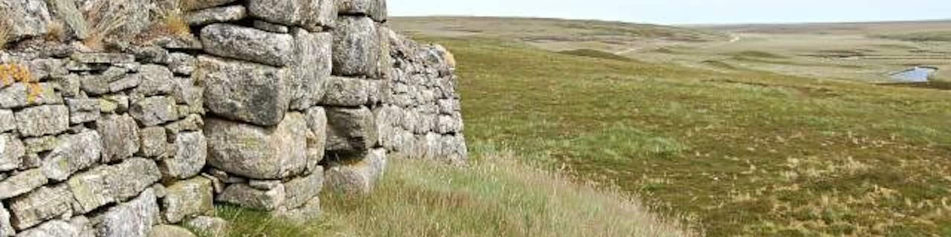Dalnawillan burial ground. From Dalnawillan burial ground looking down the Thurso river towards Loch More