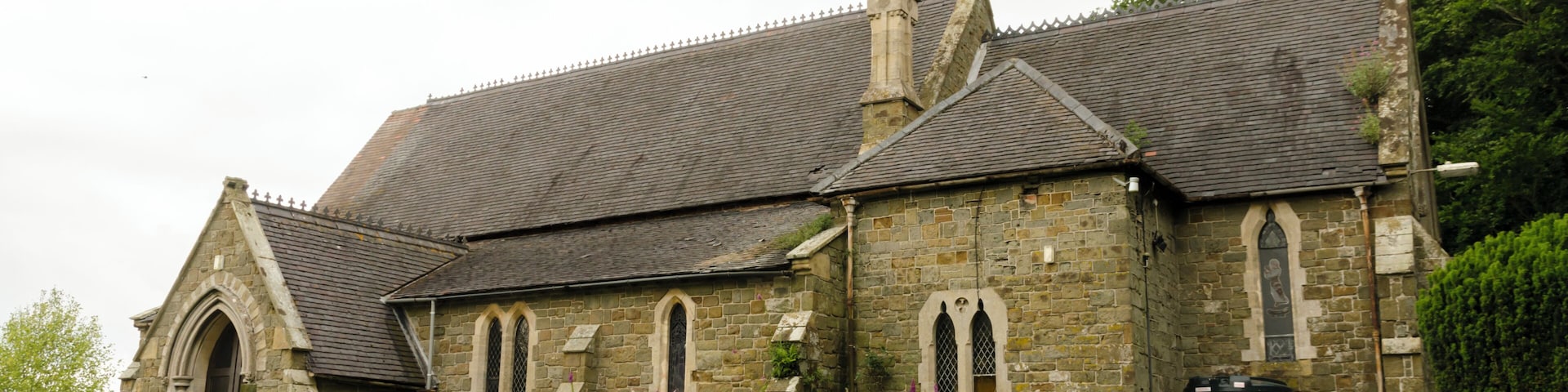 Grade II* listed. 11th Century onwards, the clerestory destroyed in 14th C. Restored 1859 by Fowler. In 1972 the tower collapsed!