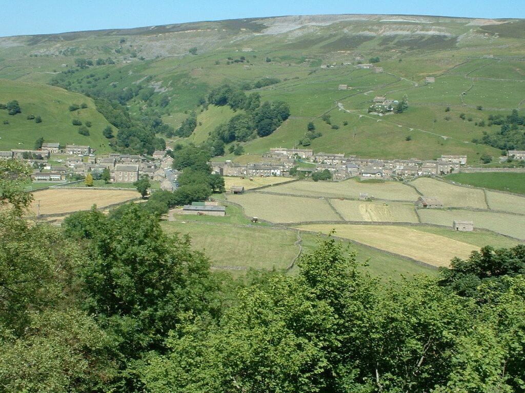 Gunnerside village in Swaledale, North Yorkshire