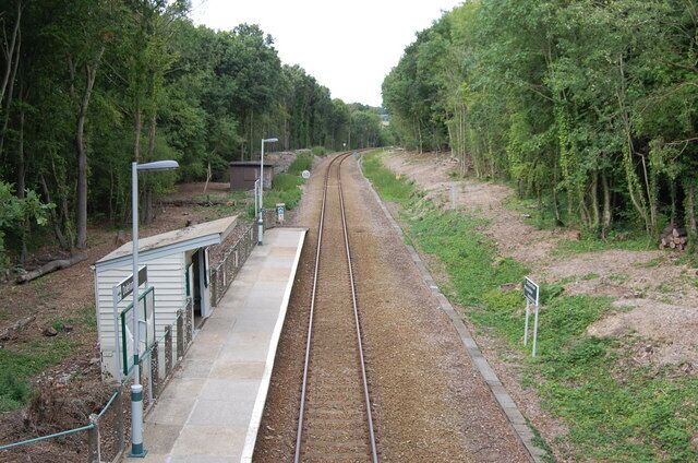 Doleham Halt The line runs towards Ashford.