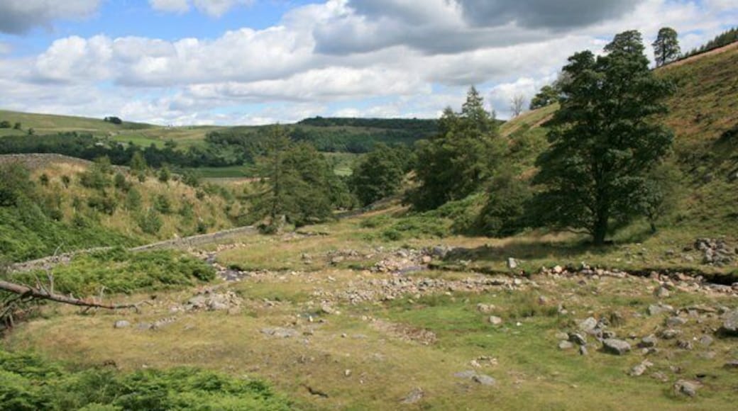 Cogden Gill A wider valley for this little beck indicating heavy glacial flows.