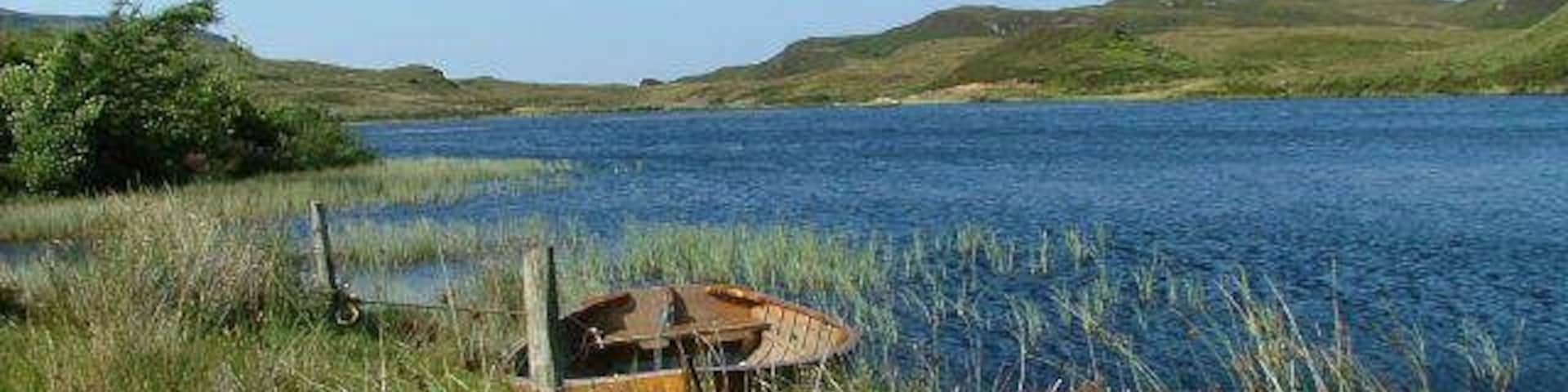 Lon na Stapaig. This Lochan is west of Greshornish Hotel