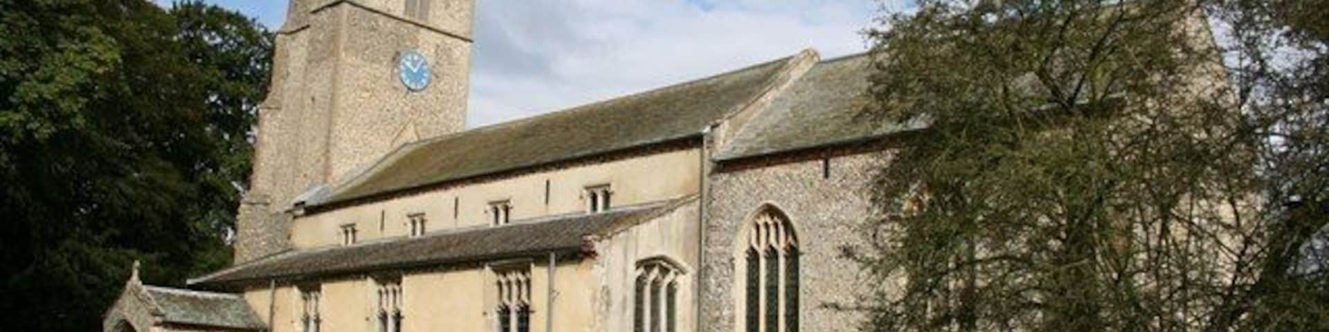 St Mary the Virgin's parish church, Great Snoring, Norfolk, England, seen from the southeast