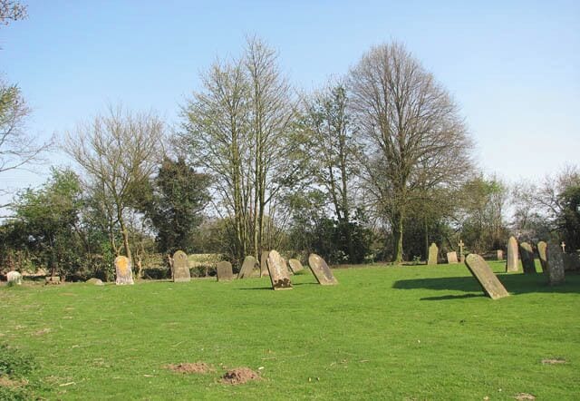 All Saints Church - churchyard. See > 1263810 for a view of the church.
