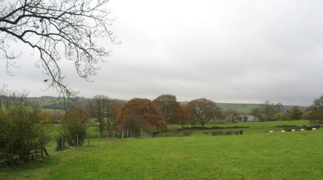 Fields south west of Grantley Following a footpath through fields from Grantley to Low Skelding Farm - although there is little evidence on the ground