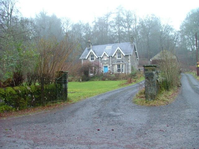 House in Strathtay One of many fine Victorian style houses in the area.