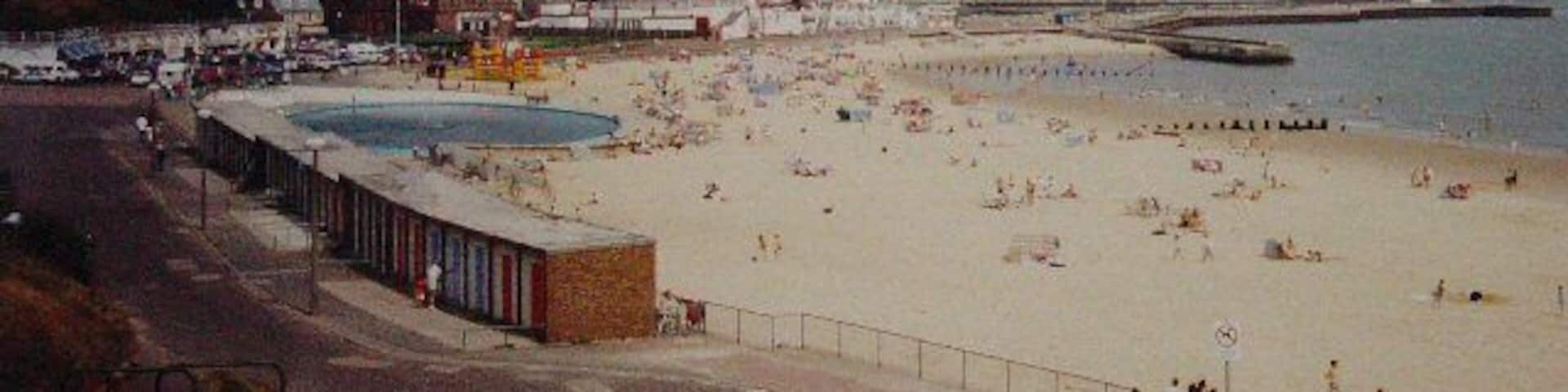 Boating Lake, Gorleston on Sea, Norfolk. A traditional facility at this traditional resort. Overshadowed by the brashness of nearby Great Yarmouth, but pleasantly understated.