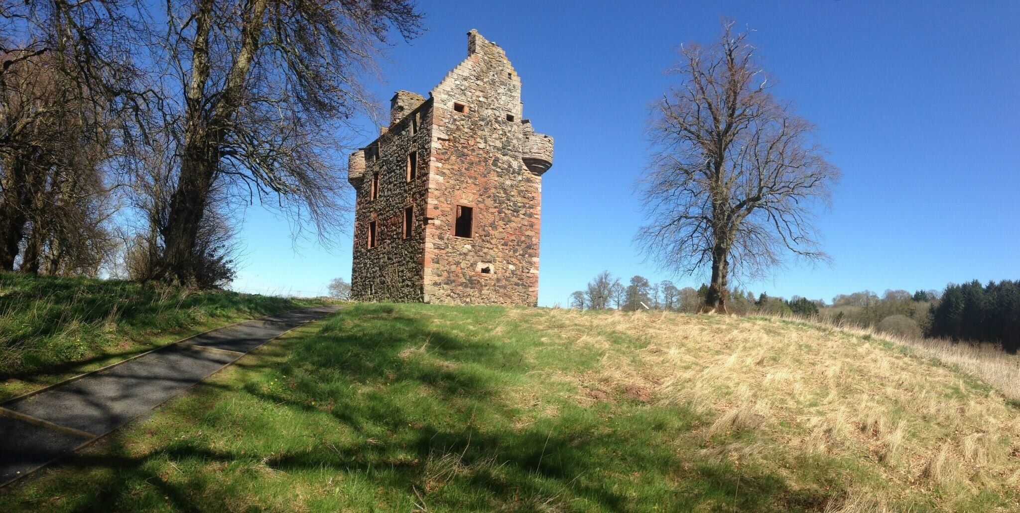 Greenknowe Tower; Scottish Borders.