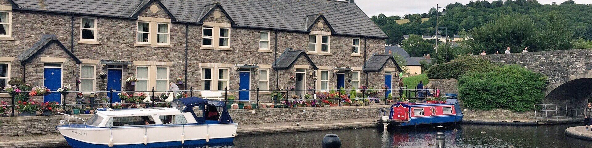 Taken during Brecon Jazz 2017 Brecon Canal Basin taken from Theatre Brycheiniog Brecon Theatre
