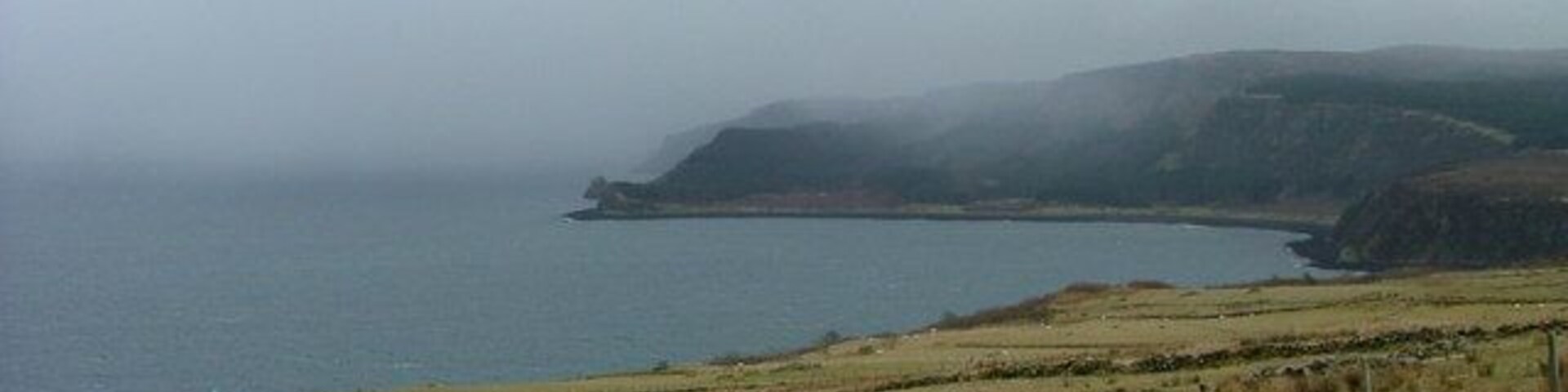 Croftland at Geary With snow clouds blowing in off Loch Snizort.