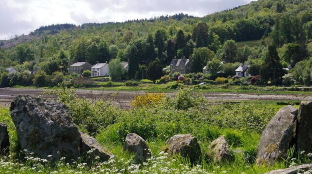 Gare Loch Area View of Cottages at the head of the Gare Loch.