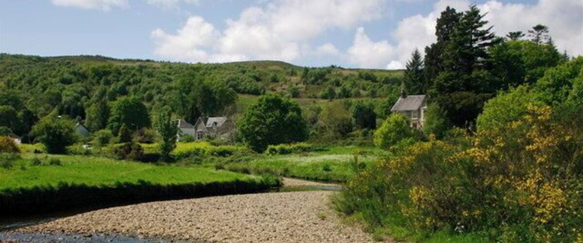 River Scene View of the river towards the Gare Loch