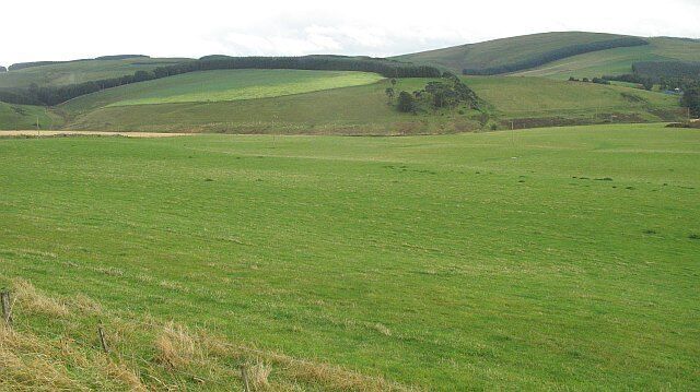 Green fields, Cortleferry Cortleferry, above the Gala Water.