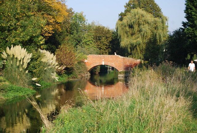 A bridge over the River Stour at Fordwich in Kent. For more information see the Wikipedia articles River Stour, Kent and Fordwich.
