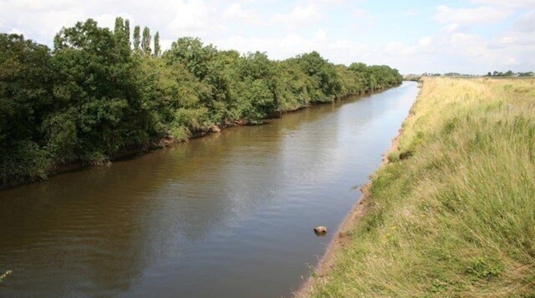 Hobhole Drain Looking north from Clamp Gate Bridge