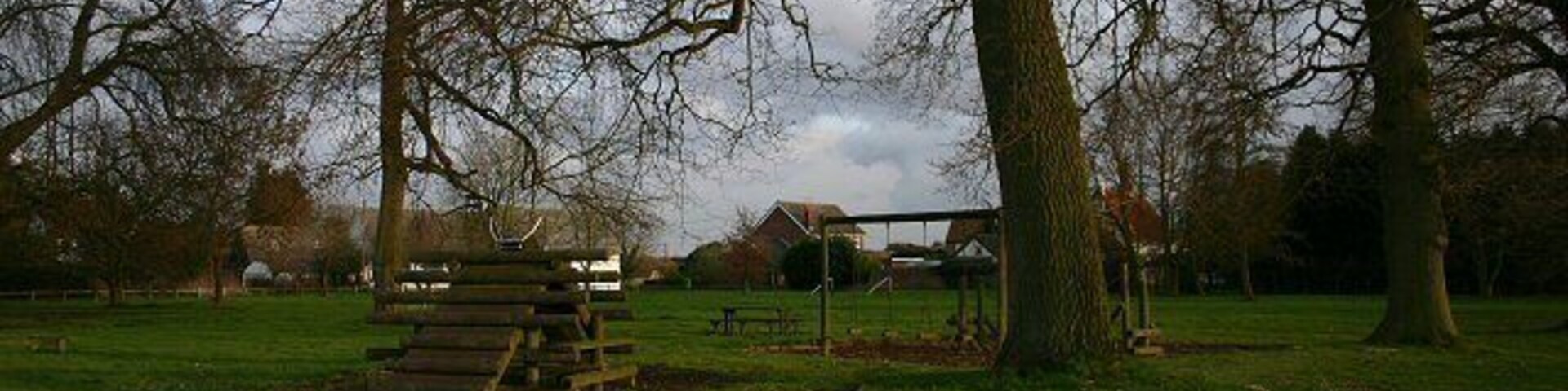 Village green, Finningham Play equipment in the north-west corner of the village green.
