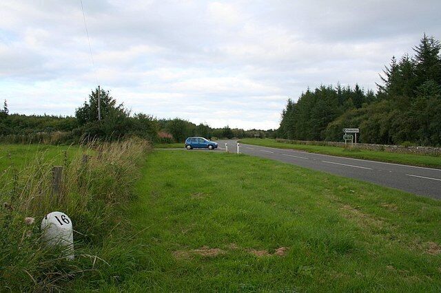 Milestone just prior to the Findochty turn off on the A98.