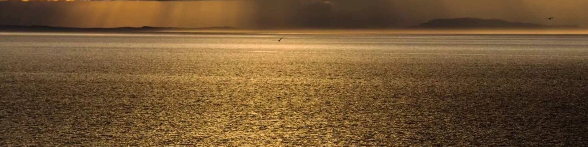 Sunset above Findochty looking over The Moray Firth
