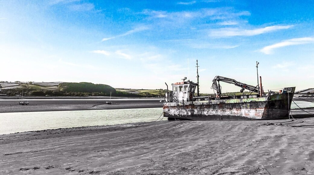 Taken at the seaside beach of ferry side. This boat has been there since I was young.