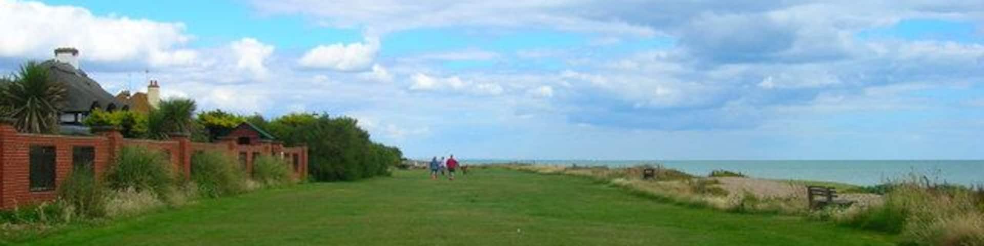 Greensward, Kingston Gorse Providing a public footpath between Ferring and East Preston through the private estate of Kingston Gorse. It also separates the houses from the shingle beach.