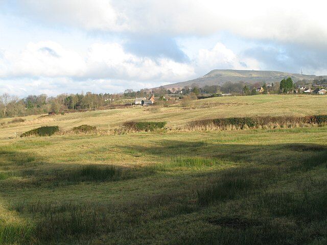 Clee Hill from Knowbury. Titterstone Clee seen across former coal mining country. Taken nine years to the day after 30813.