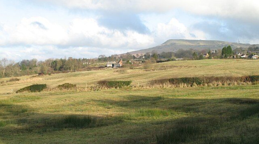 Clee Hill from Knowbury. Titterstone Clee seen across former coal mining country. Taken nine years to the day after 30813.