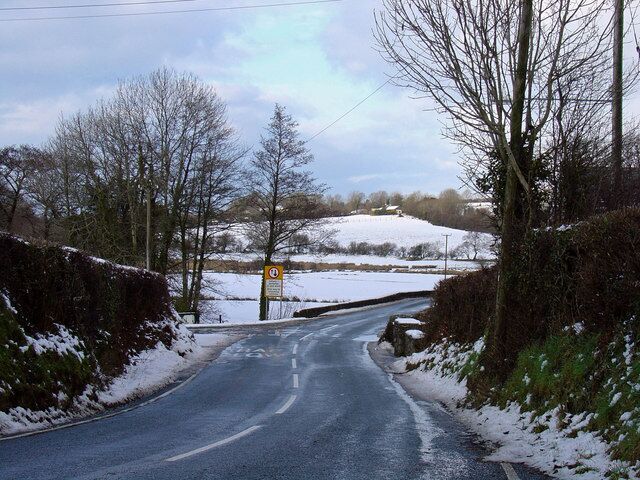 Pont Gynon in the snow