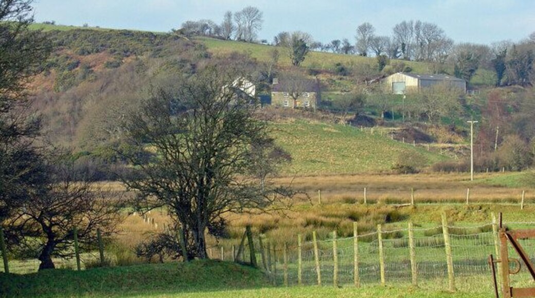Pencnwch Bach Farm Pencnwch Bach Farm above the gorge of the River Nyfer, viewed from Spite Farm.