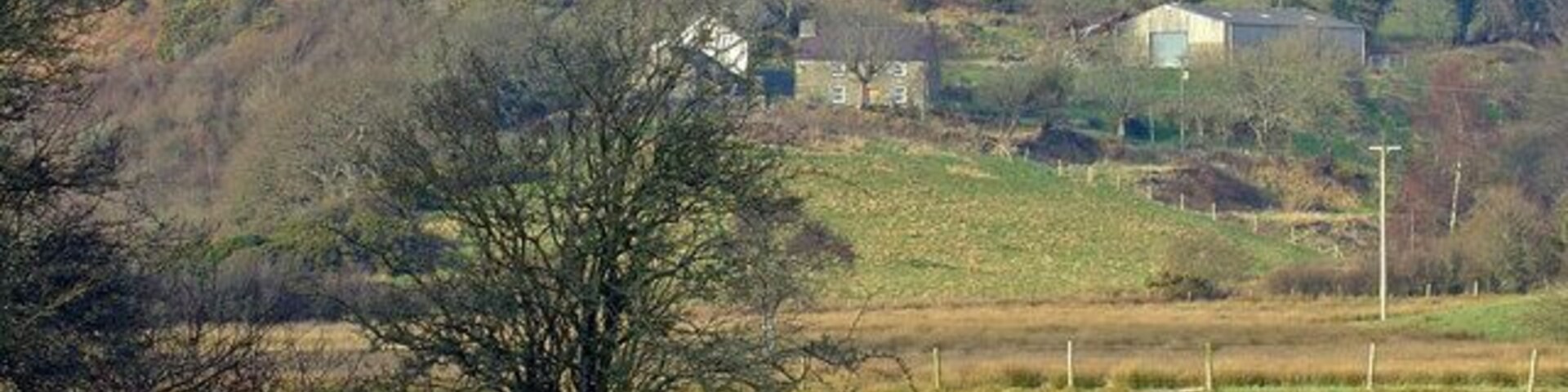 Pencnwch Bach Farm Pencnwch Bach Farm above the gorge of the River Nyfer, viewed from Spite Farm.