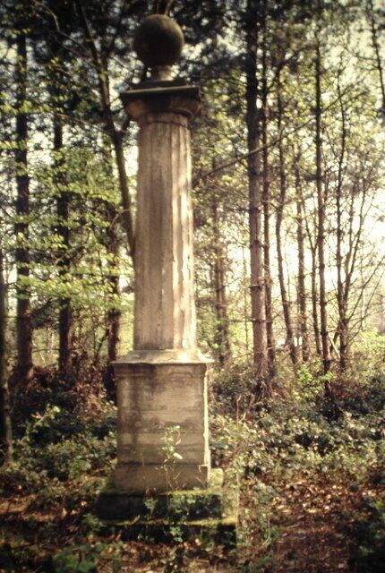 Forest Pillar This pillar originally had a brass plate detailing its origins, this plate has unfortunately now disappeared, as has the stone ball off the top. Its history is now forgotten.